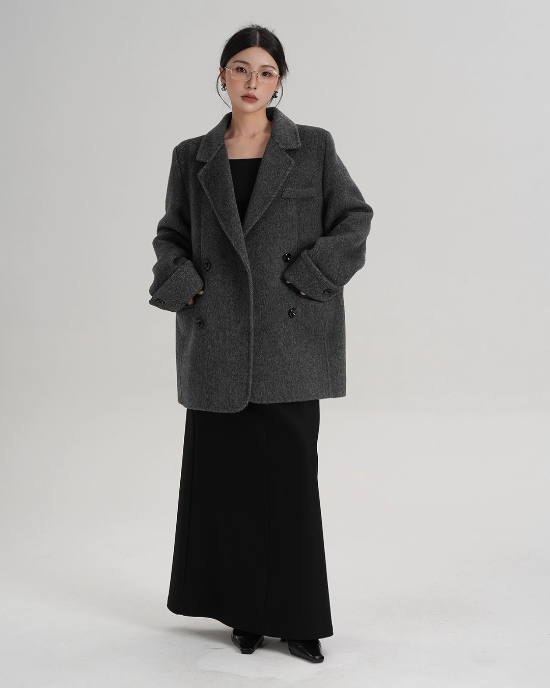 Back Sleeve Wool Blazer SRS0360