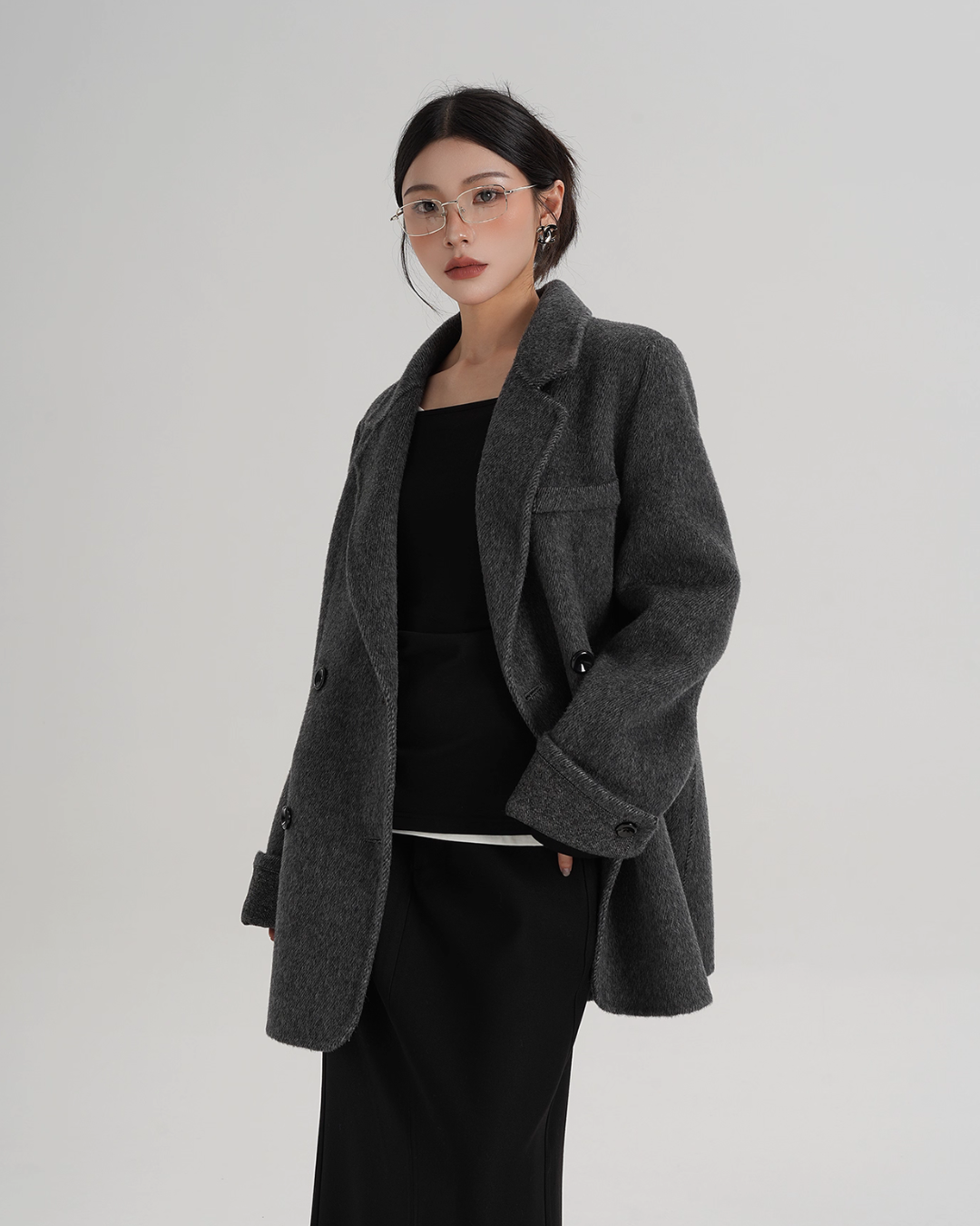 Back Sleeve Wool Blazer SRS0360