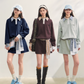 Paid Collar Polo Knit / Mini Skirt ASG0072