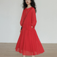 Feminine Tiered Long Dress VAS0197