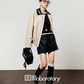 Beige Casual Short Jacket / Trapezoid Mini Skirt LLA0527