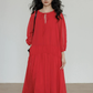 Feminine Tiered Long Dress VAS0197