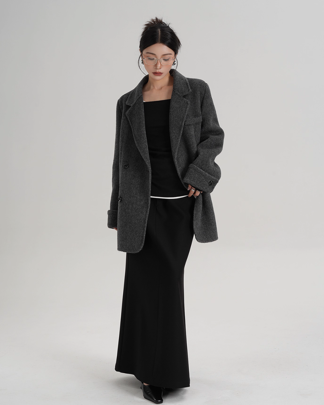 Back Sleeve Wool Blazer SRS0360