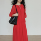 Feminine Tiered Long Dress VAS0197
