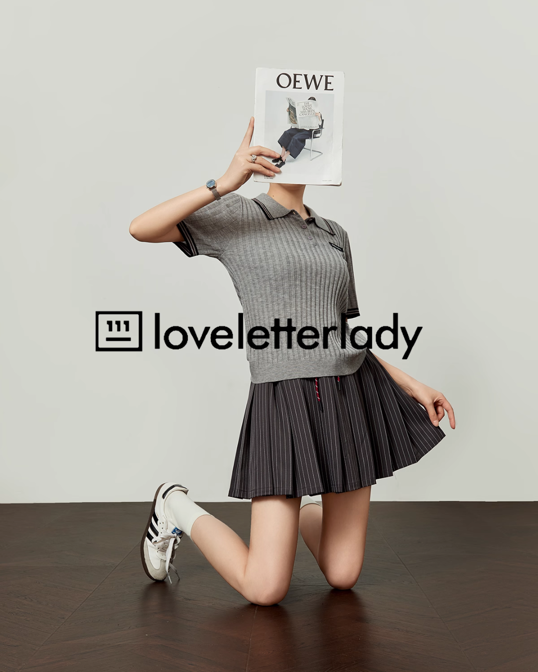 Polo Collar Knit Top LLA0489