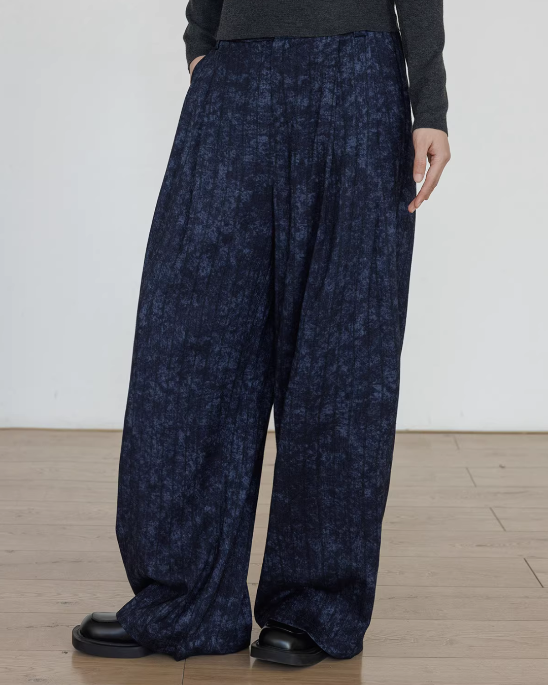 Linen Oversized Casual Jacket/Wide Pants VAS0181