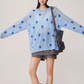 Polka Dot Sheer Loose Knit FER0363