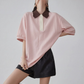 Multicolor Oversized Polo Shirt FER0229