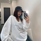 V-Neck Print Long Sleeve T-Shirt  YLS1044