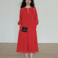 Feminine Tiered Long Dress VAS0197