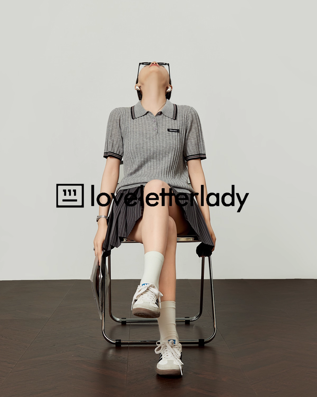 Polo Collar Knit Top LLA0489