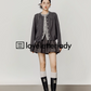 Round Neck Compact Knit Cardigan LLA0414