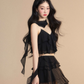Chiffon Ruffle Tops / Chiffon Skirts LAS0019