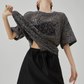 All-Lace Short-Sleeve Top FER0319
