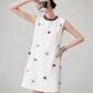 3D Pom-Pom Sleeveless Dress FER0146
