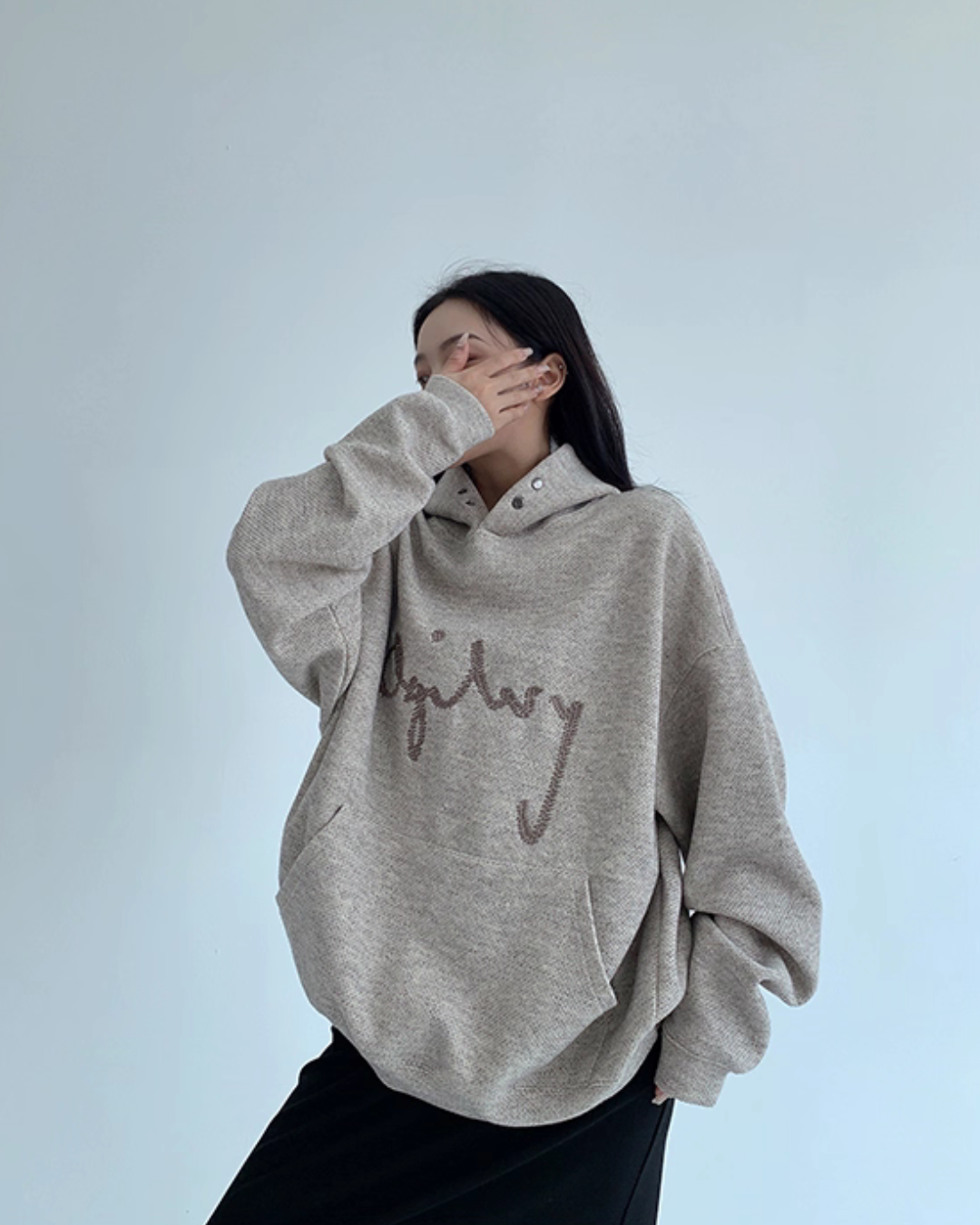 Embroidered Logo Hoodie YLS0951