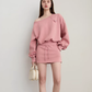 One-Shoulder Sweatshirt Top / Mini Skirt DPY0069
