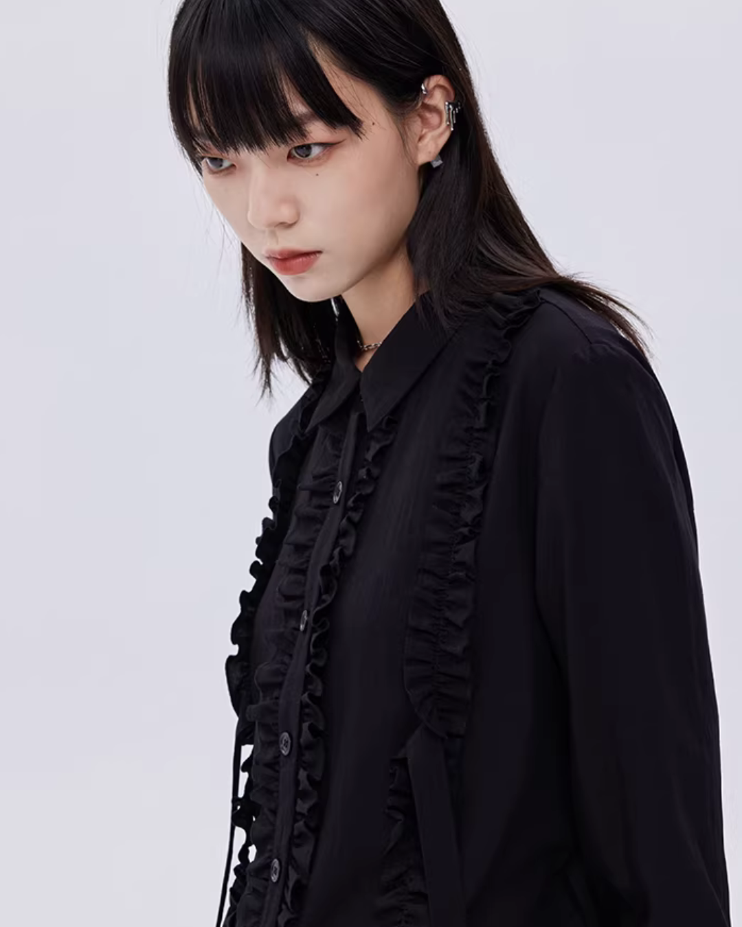 Small Frill Shirt Dress SHN0032
