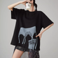 Lace Printed Short-Sleeve T-Shirt FER0071