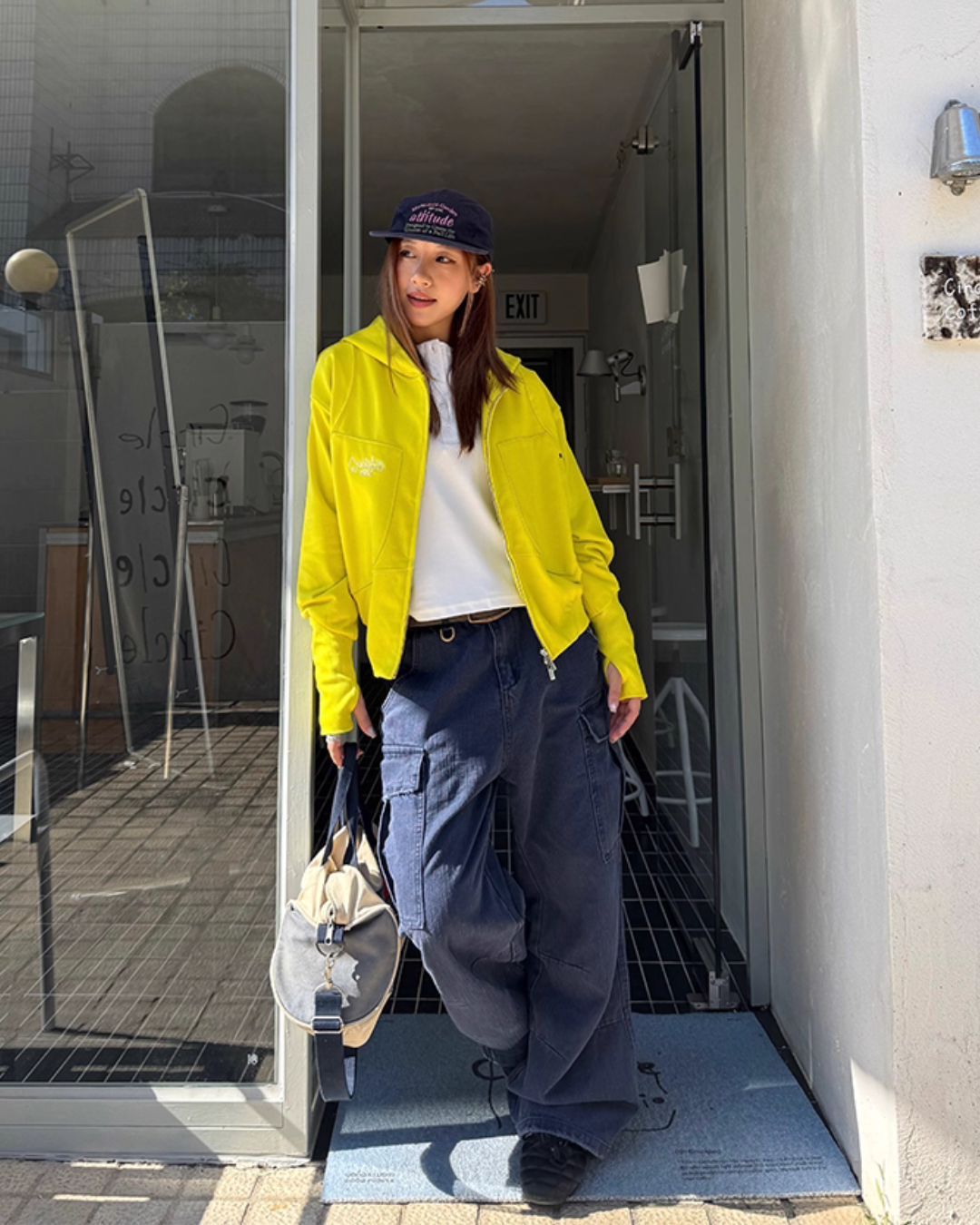 Wide Denim Cargo Pants CYE0052