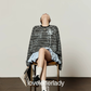 Black Striped 3D Blue Flower T-Shirt / Balloon Mini Skirt LLA0660