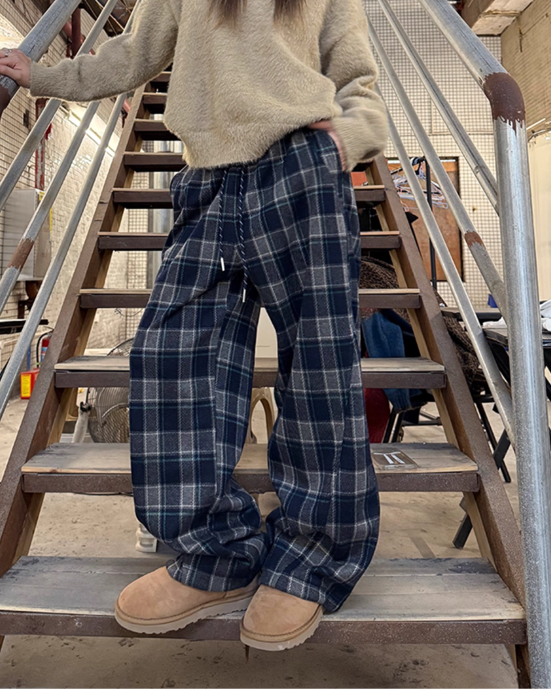 Paid Wide Pants CYE0079