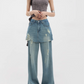 Faux Skirt Denim Pants KNH0012