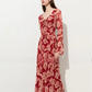 Round Neck Floral Long Dress DPY0078