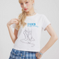 Ballet Shoes Print Short Sleeve T-Shirt NXD0004