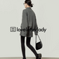 Gray Long Sleeve Knit / Shorts LLA0398