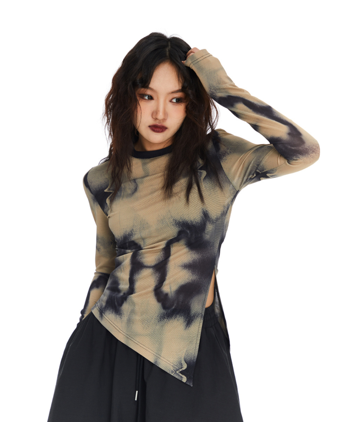 Tie-Dye Casual Slim Long Sleeve TLT0014