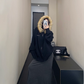 Fur Hood Knit Hoodie YLS0979