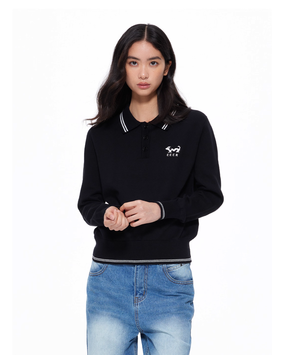 Puppy Polo Knit Top UDS0008