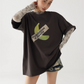 Banana Print Crew Neck T-Shirt ACS0253
