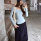Round Neck Long-Sleeve T-Shirt WWP0001