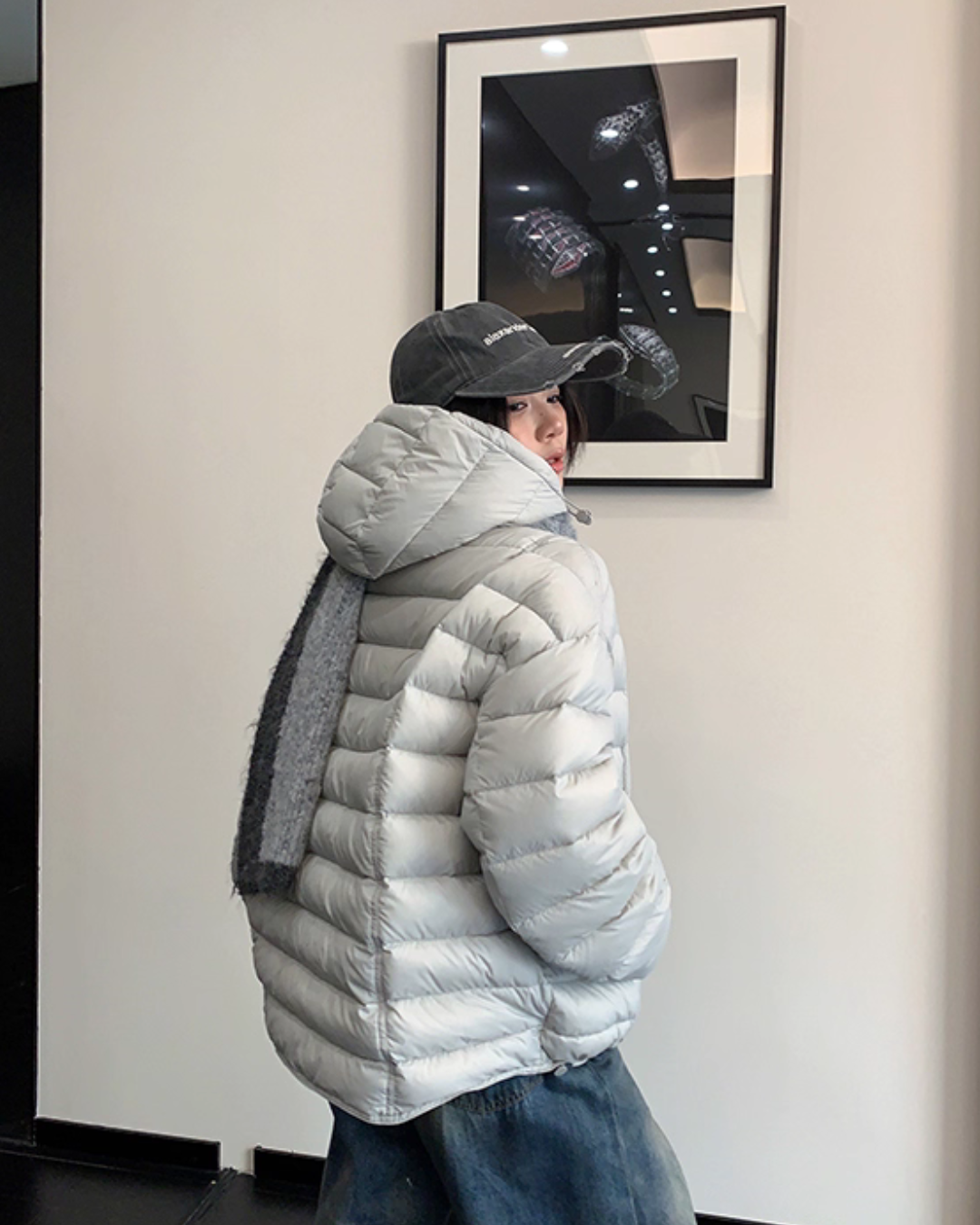Mid-Length Down Hood Jacket YLS1010