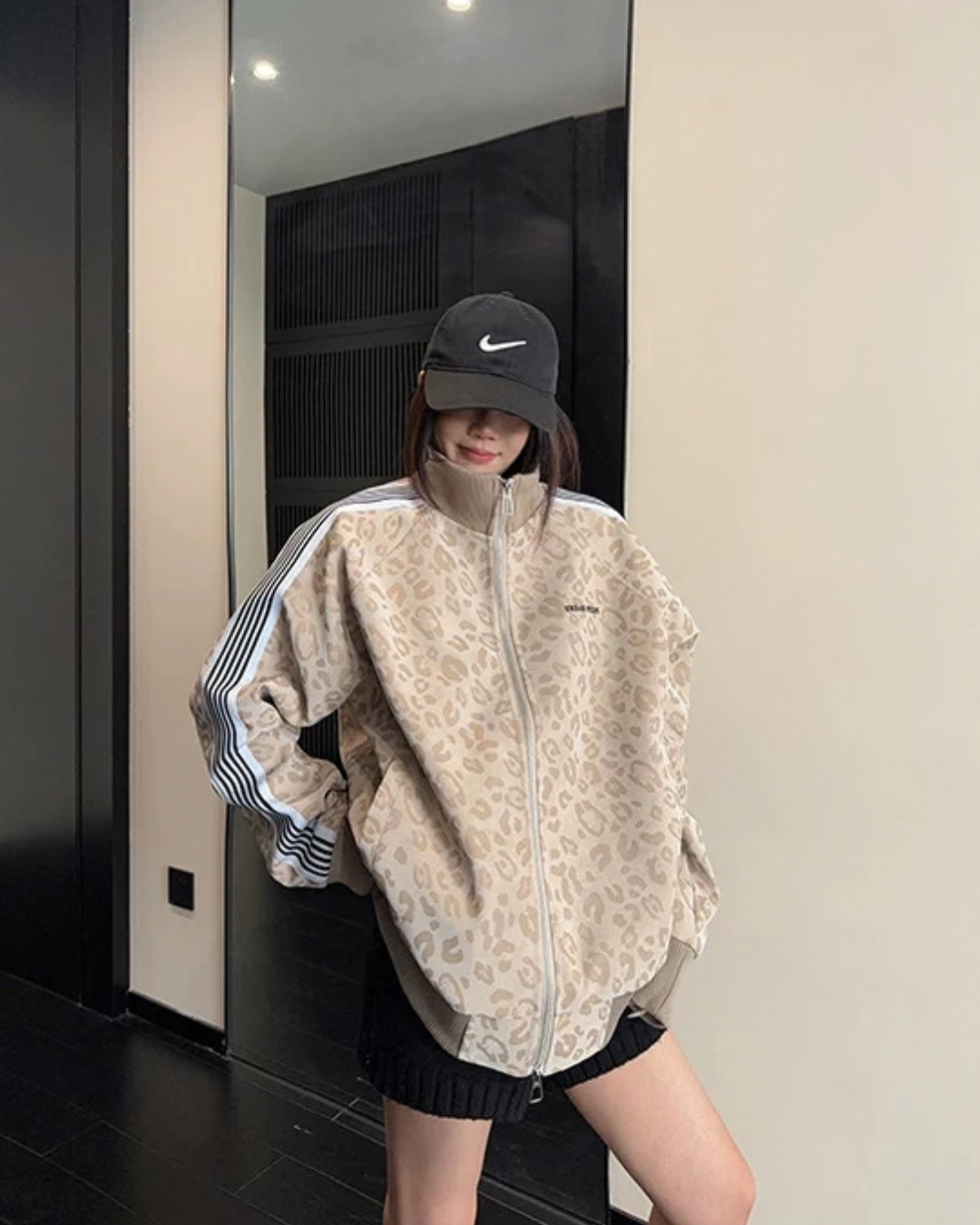 Sideline Leopard Track Jacket YLS1050