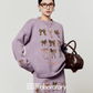 Ribbon Design Knit Top / Knit Mini Skirt LLA0630