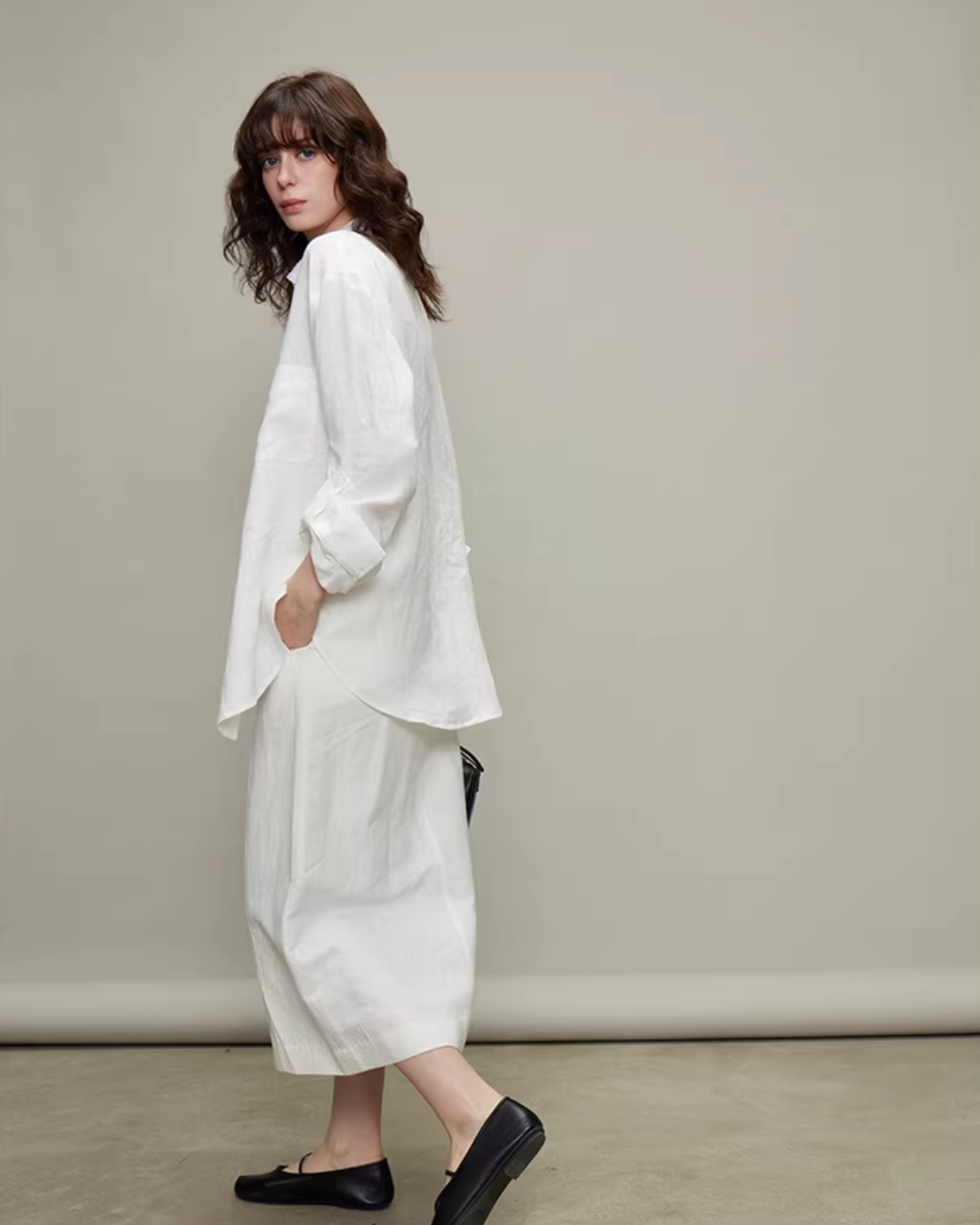 Linen Long-Sleeve Shirt / Casual Pants TEO0003