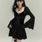 Lace Up Gothic Dress lgh0022