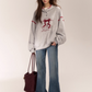 Half Button Ribbon Hood Top ASG0015