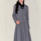 Classical Ribbon Jacket & Pleated Long Skirt  UNP0002