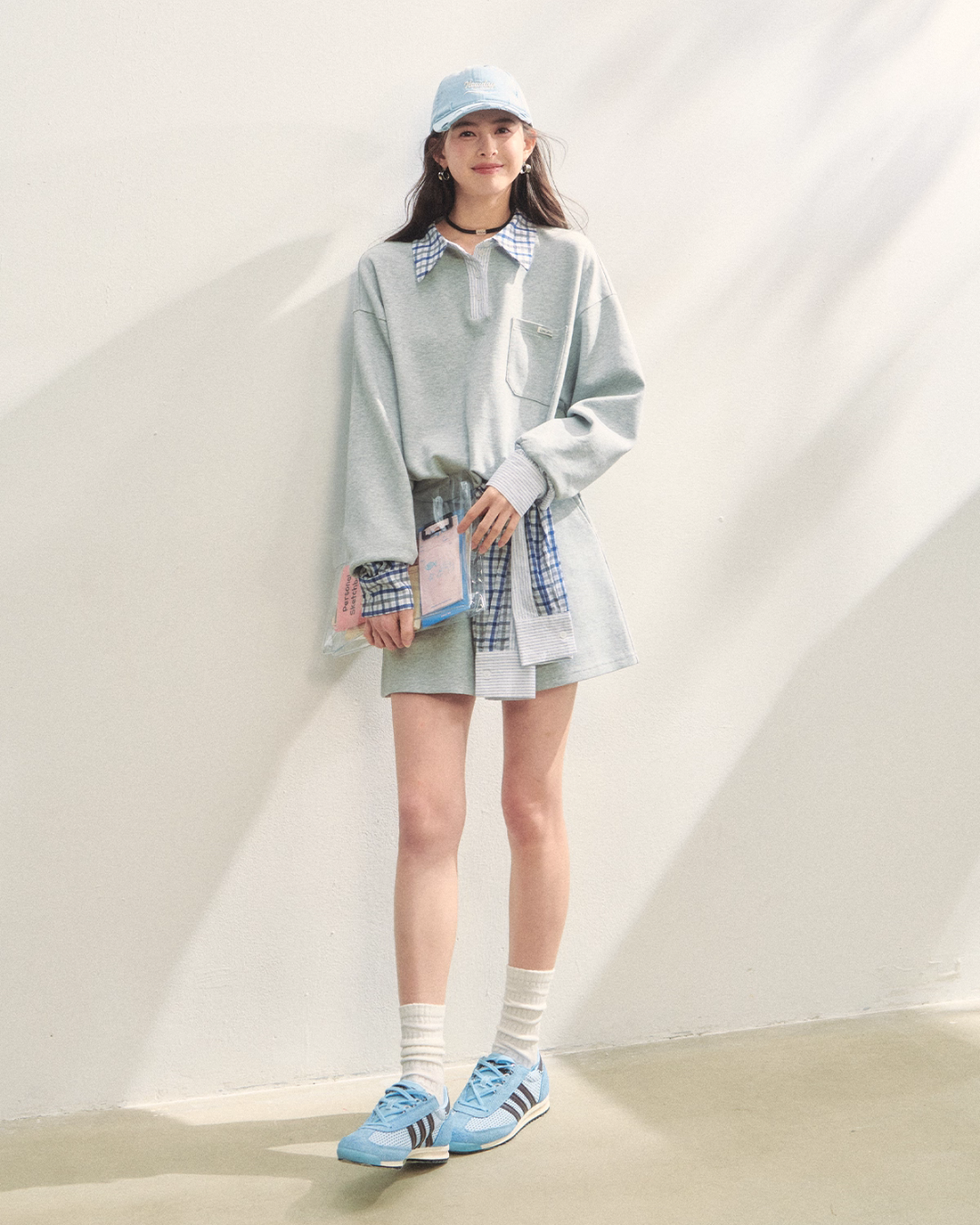 Paid Collar Polo Knit / Mini Skirt ASG0072