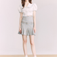 American Retro Ruffle High Waist Skirt GOU0102