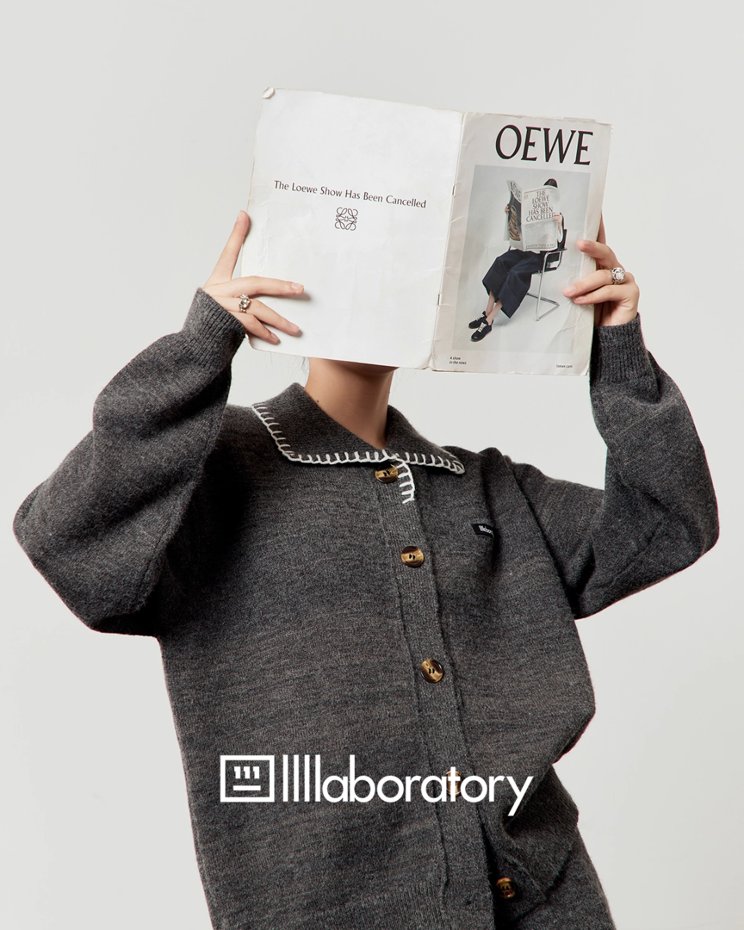 Dark Gray Knit Cardigan & Casual Shorts LLA0545