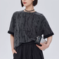Irregular Damage Short-Sleeve T-Shirt SHN0041