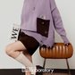 Damage Loose Knit Top / A-Line Mini Skirt LLA0616