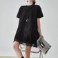 Pleated Docking Mini Dress FER0238