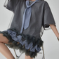 Hem Mesh Tulle Dress FER0159