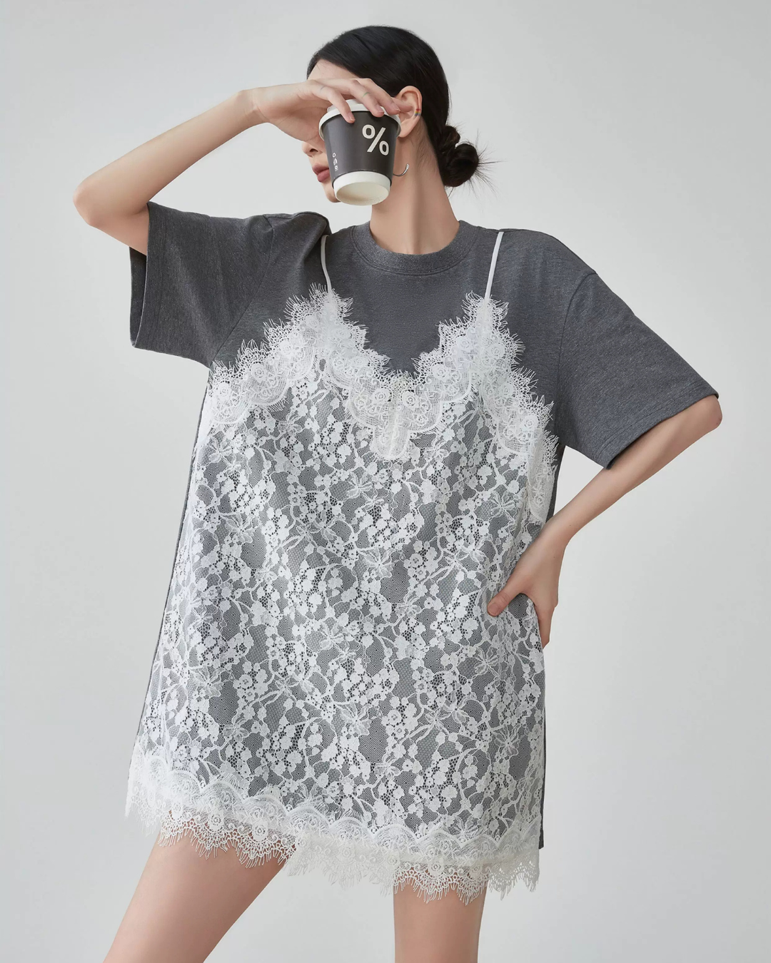 Lace Cami Docking Dress FER0251